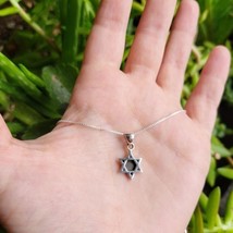 New Handmade 925 Sterling Silver Classic Dainty Star of David Necklace - £23.16 GBP