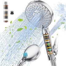 Filtered Shower Head with Handheld, High Pressure 9 Spray Mode, Remove C... - $28.99