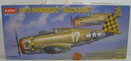 Academy P-47D Thunderbolt &quot;Razorback&quot; Fighter Kit 1/72 2175 Open Box - £19.80 GBP