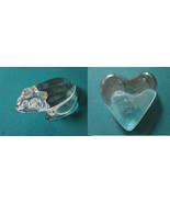 Paperweight Frog &amp; Grow Old Along With Me&quot; &quot;Baccarat &quot; Heart Shaped Pick 1 - €76,76 EUR