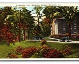 Bentley Hall Allegheny College Meadville Pennsylvania PA Linen Postcard N20 - £2.31 GBP