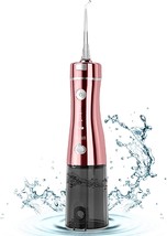 Water Flosser Cordless Portable Dental Oral Irrigator for Teeth &amp; Gums Pink~NEW~ - £28.77 GBP