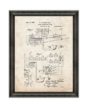 Secret Communication System Patent Print Old Look with Black Wood Frame - £19.77 GBP+