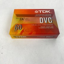 TDK DVC 60 Mini DV SUPERIOR GRADE Video Camcorder Tapes Cassettes NEW - $6.95