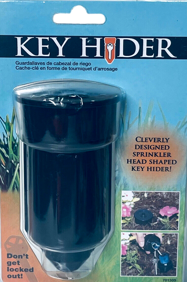 NEW KEY HIDER ~ CLEVER DESIGNED SPRINKLERE HEAD KEY HIDER ~ SEALED IN PA... - $6.33