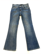 Vintage Calvin Klein Jeans Womens Size 24/2 Flare Blue Mid Rise (28x29 Actual) - £12.65 GBP