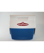 Vintage Blue Igloo Playmate Travel Ice Cooler Push Button Six-Pack Sized - £21.89 GBP