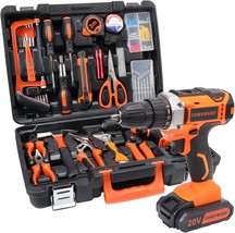 The Comoware 20V Cordless Drill Set Combo Kit Includes 120 Pieces Of Household - $100.95