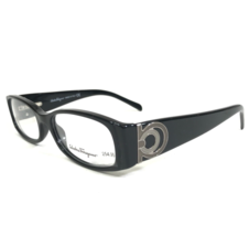 Salvatore Ferragamo Eyeglasses Frames 2644 101 Black Rectangular 53-16-135 - £58.46 GBP