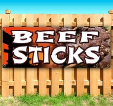 BEEF STICKS Advertising Vinyl Banner Flag Sign Many Sizes FOOD - £16.34 GBP+