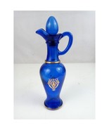 Vintage 1970&#39;s Avon Cobalt Blue Skin So Soft Bath Oil 9&quot; Glass Bottle &amp; ... - €14,30 EUR