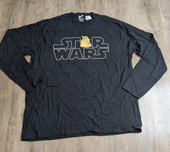 Port And Company NWT Unisex 2XL Star Wars Grogu Black Long Sleeve Shirt AY - $11.14