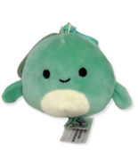 Perry Dolphin Squishmallow Clip On Key Chain Soft Green Brand New 2019 K... - $25.72 CAD