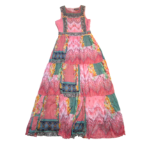 NWT Anthropologie Bhanuni by Jyoti Alessandra Maxi in Pink Combo Dress 6 $228 - £111.26 GBP