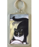 Large Cat Art Keychain - Homer Big Bowl - £6.32 GBP