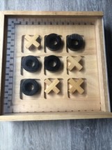 Woodfield Collection Tic Tac Toe Set Wooden  2002 With Clear Case . Used - £5.49 GBP