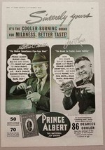 1941 Print Ad Prince Albert Tobacco 2 Men Smoke Pipes - $11.62