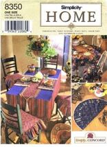 Simplicity Sewing Pattern 8350 Table Accessories Kitchen Dining - $8.24