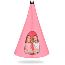 32&quot; Kids Nest Swing Chair Hanging Hammock Seat For Indoor Outdoor Pink - $83.99