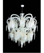 Murano Glass Modern Chandelier - Arsenale Opaline 30 Light  - £26,138.99 GBP