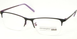 New Christopher Maxx Snap Dragon Black / Purple Eyeglasses Frame 54-16-135mm - £76.47 GBP