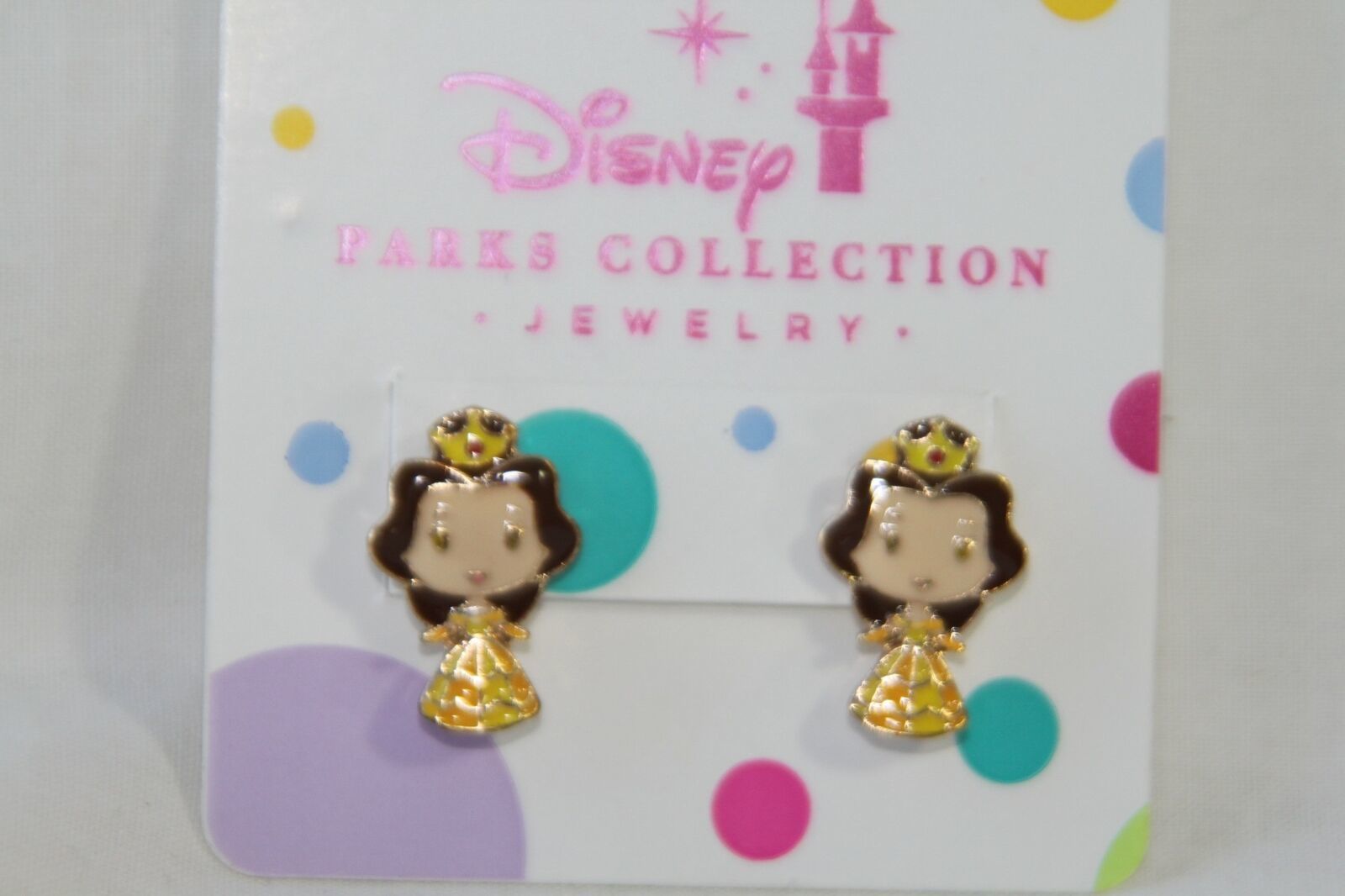 Disney Earrings (new) BELLE - POSTS EARRINGS - GOLD - $12.87