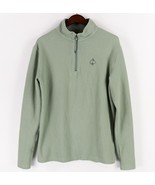 Pins &amp; Aces Golf Co 1/4 Zip Pullover Mens Medium Green Textured Performa... - £22.67 GBP