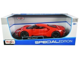 2017 Ford GT Red with Black Wheels &quot;Special Edition&quot; 1/18 Diecast Model ... - £50.23 GBP