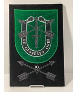 1st BATTALION, 10TH SPECIAL FORCES GROUP, LARGE EMBROIDERED BANNER, CIRC... - $150.00