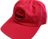 Volcom Smiley Face Adjustable Trucker Hat Logo Red - $9.85