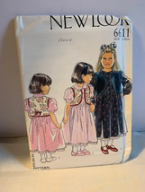New Look Children dress &amp; vest pattern sz 3 to 8 6611 - uncut - $7.60
