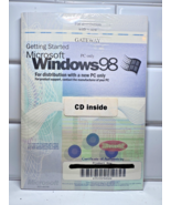 MICROSOFT WINDOWS 98 FULL VERSION Booklet Install Disc Product Key Gatew... - $45.99