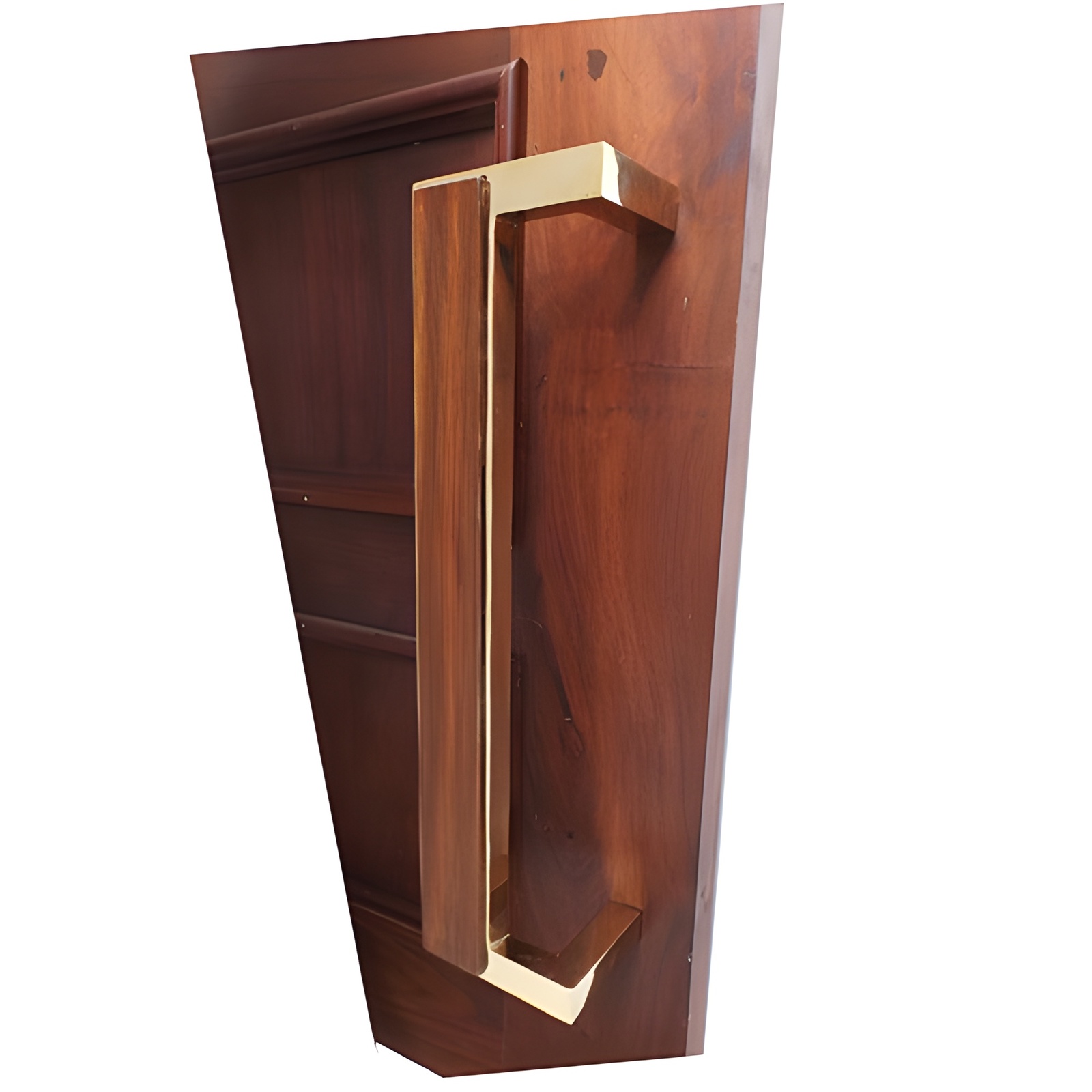 1 Pair Mod Chic Brass Door Handle 15.5&quot; Vintage Old Style Door Pulls Knob - $96.00+