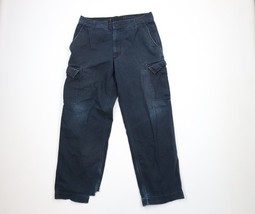 Vtg Streetwear Mens 34x32 Thrashed Baggy Wide Leg Skateboard Cargo Pants... - $34.60