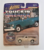 Johnny Lightning Truckin&#39; America &#39;60s Studebaker Champ Gold Truck Diecast NOC - £10.38 GBP