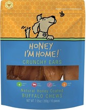 Honey Im Home Dog Buffalo ears 10 Pack - £21.32 GBP