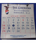 Vintage The American Insurance Company Newark N.J. Gift Calendar 1935 - $8.17 CAD