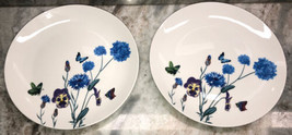 Royal Norfolk Spring/Summer/Flowers 8” Salad/Appetizer/Snack Plates-Set Of 2-NEW - £27.60 GBP