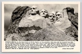 Black Hills South Dakota Mt Rushmore Memorial Rise #807  RPPC Postcard C26 - £4.74 GBP