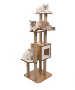 Catit Cat Tree Scratcher Walnut Brown 9-Posts Condo Vesper 5-Levels Memo... - $4,262.04 MXN