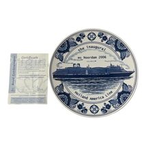 Vintage Royal Goedewaagen Blue Delft MS Noordam Inaugural Plate 2006 Hol... - $34.20