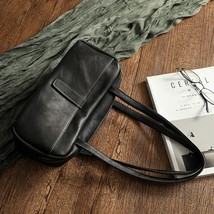 2022 New Handmade Leather Women Shoulder Bags Vintage Versatile Armpit Bag Natur - £116.72 GBP