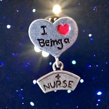 I love my nurse vintage broach/pin - $16.83