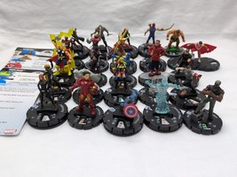 Lot Of (25) Marvel DC Heroclix Figures Commons And Uncommons *Partial Ca... - £13.95 GBP