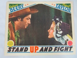 Wallace Beery Robert Taylor Stand Up And Fight 1939 Orig 11X14 Lobby Card - £31.60 GBP