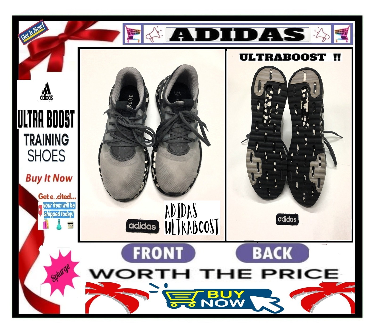 ✅ ADIDAS Ultraboost ➕? TRAINER SHOES Casual SNEAKERS Athletic SHOE?BUY N... - $99.99