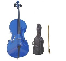 Merano 1/4 Cello，Bag，Bow ~ Blue - £318.99 GBP