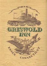 Griswold Inn Menu Paddle Wheel Steamer Sunshine Essex Connecticut 1963 - £93.38 GBP