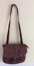 The Sak Ventura Convertible Backpack Dark Brown Leather Crossbody Bag U5 - $25.01