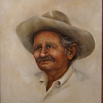 Betty Allison Texas Cowboy Oil on Canvas - £925.04 GBP